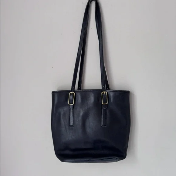 Coach | Bags | Vintage Coach Black Leather Tote Bag | Poshmark